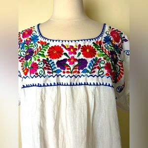 Unbranded embroidered cotton boho shirt